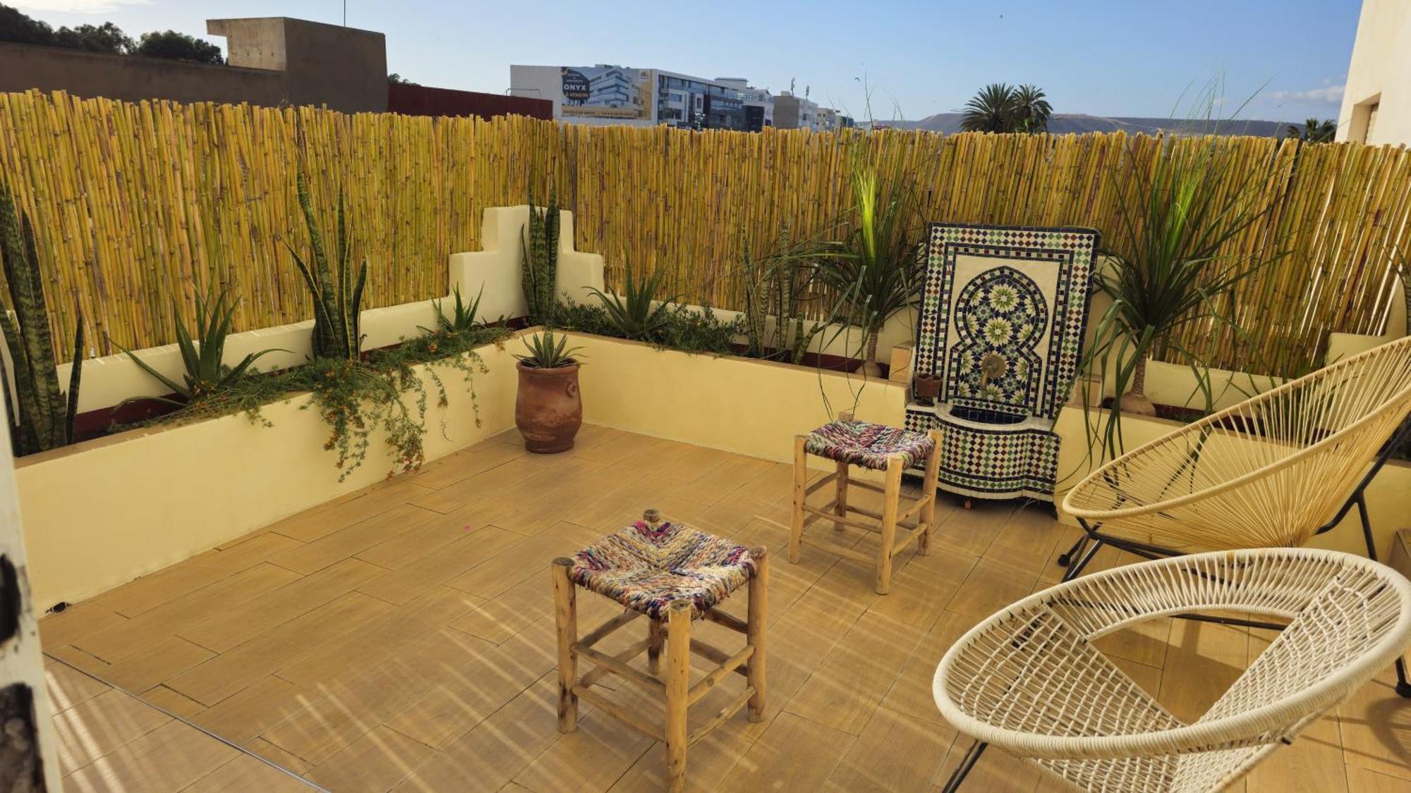 Appartement Julia Au Centre Ville Agadir Dans Residence Borj Dalat ภายนอก รูปภาพ